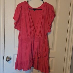 Torrid Pink V Neck Top